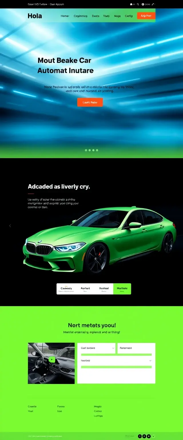 Website design example